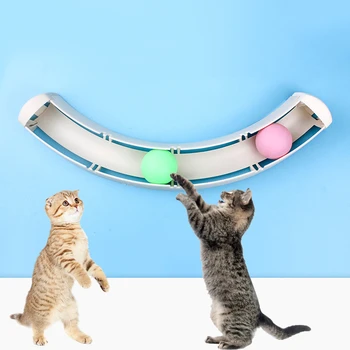 Hišnih Mačk Igrača Windows Smešno Žogo Igrača Bedak Mačka Igra Cevi Z Kroglice Skladbo Igra Tunela Izdelki Za Hišne Živali