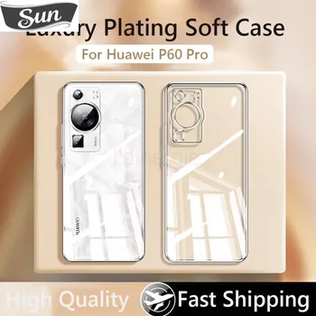 Ohišje Za Huawei P60 Pro Luksuzni Prevleka Soft Jasno Hrbtni Pokrovček Za Huawei P60 Pro Art P60Pro P60Art 5G Primeru Telefon