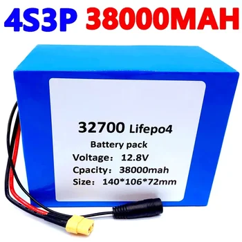 32700 Lifepo4 Batterij 4S3P 12.8 V 38Ah 4S 40A 100A Evenwichtige Bms Voor Elektrische Boot Sl Ononderbroken Napajanje 12V