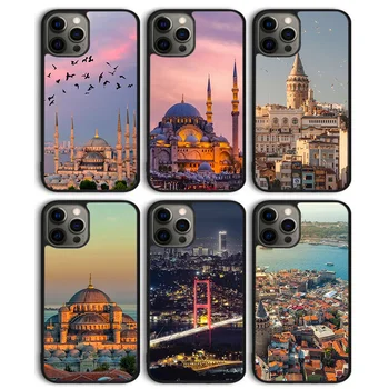 Istanbul Telefon Primeru Kritje Za iPhone 15 SE2020 6 7 8 plus X XR XS 11 12 mini 13 14 pro max coque