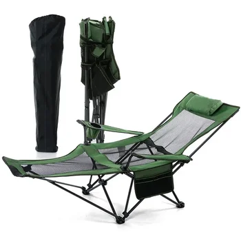 Zložljiv ležalnik Prenosni Zunanji Ultra-lahkih Plaži Nap Stol Self-vožnja Tour Piknik Žar Zložljiva Postelja Kamp Stoli