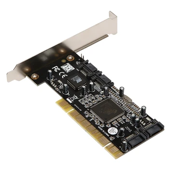 PCI Do 4 SATAII Riser Card SIL3114 Array Sim Adapter Podpora RAID 0.1.0+1.5 Trdi Disk Expansion Card
