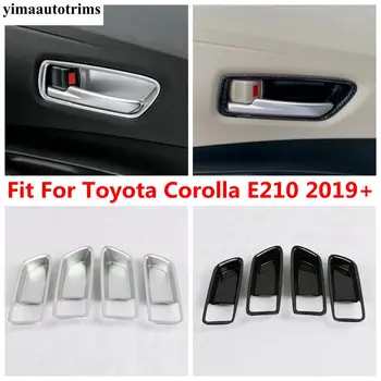 Za Toyota Corolla E210 2019 - 2023 Notranja Vrata Ročaj Skledo Okvir Plošča Pokrov Trim ABS Mat / Ogljikovih Vlaken Notranja Oprema