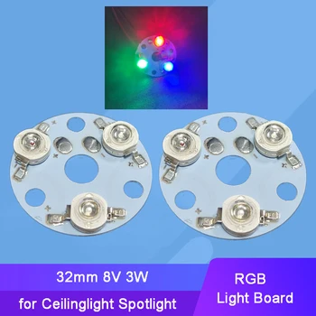 Visoko Svetlost LED 3W RGB Svetilka Noge Svetlobe Krovu Balona Krog Vir Svetlobe