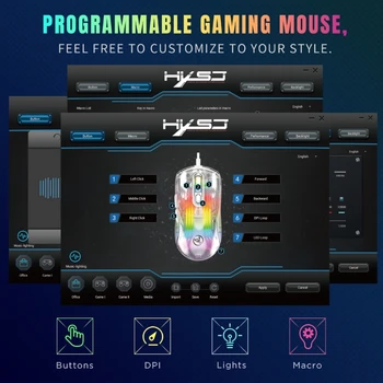 Programabilni Gaming Mouse, Žični Žični Računalniško Miško USB, Žična Miška, Zamenjava