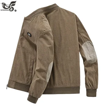Moške Priložnostne Letnik Velvet Denim Jakna Moški Ulične Motocikel Windbreaker Vojaške Bomber Universitet Coats jaqueta masculina