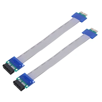2X PCI-Express PCI-E 1X Riser Card Flex Podaljšek Podaljšek Kabla Za RAČUNALNIK