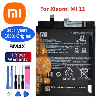 2023 Let 100% Prvotne Xiao Mi Baterija Za Xiaomi 11 Xiaomi11 Mi 11 Mi11 BM4X 4600mAh Zamenjavo Telefona, Baterije, Bateria