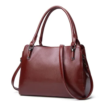 Velika zmogljivost ženski usnjeni torbici blagovna znamka modnih vino rdeče ženske ramo torbe, messenger bag za ženske 2023