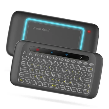 H20 2,4 Ghz Brezžična Tipkovnica Osvetlitev Zraka Miško Daljinski Upravljalnik Touchpad Zamenjava Tipkovnice Za Android Tv Box