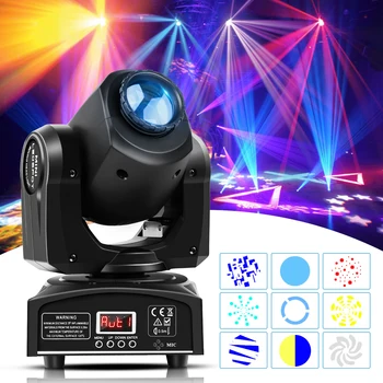 Mini Led DMX Gobo Gibljive Glave Luči 30W RGBW LED svetlobni Pramen za Klub Dj Razsvetljavo Stranka Disco Poroka Dogodek