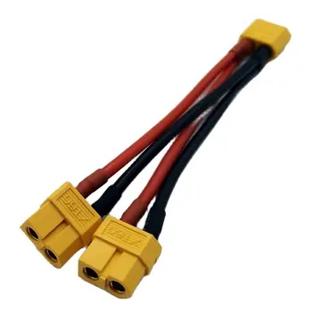 10 CM XT60 14AWG Silikonski Kabel Vzporedni Kabel, Podaljšek Priključek Y Razdelilnik XT60 Vzporedni Kabel