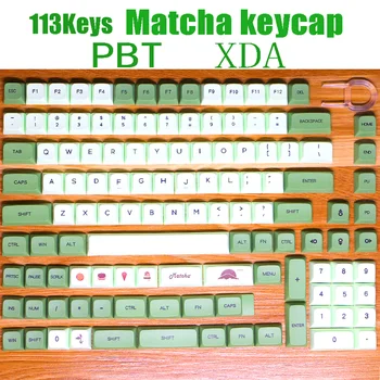 PBT XDA Matcha Keycaps angleščina Japonščina Tajski Tipko Skp Za igre na Srečo Mehanske Tipkovnice Za IK75 V3 PRO JJK84 K617 Itd