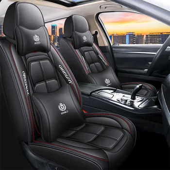 Univerzalni Pu Usnje Avto Sedeža Kritje za Kia Ceed Dacia delovna halja Jeep Compass BMW E39 E60 Auto Dodatki Notranjost Podrobnosti