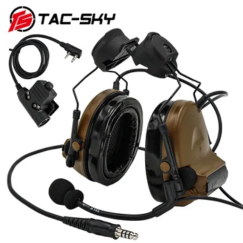 TAC-NEBO C2 Aktivne Zaščite Sluha Slušalke COMTAC II Čelada Gori Taktično Slušalke Snemanje Naušniki za Airsoft Šport