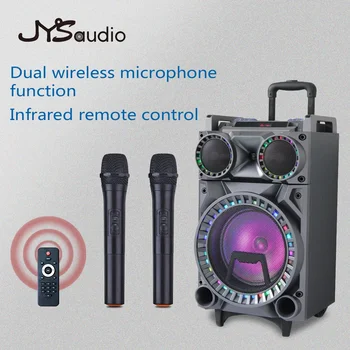 Zunanji Profesionalne Avdio Voziček Zvočnik Prenosni Palico Bluetooth, združljivega Zvočnika Baterija za ponovno Polnjenje z Enim Brezžičnim Mikrofonom