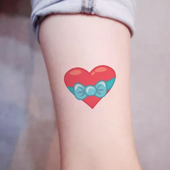 10Pcs Romantična Ljubezen Srce Začasni Tattoo Nalepke Nepremočljiva Ponaredek Tatoo Tetovaže Umetnosti Nalepke za Valentines ' enske mo {ki Ljubitelji