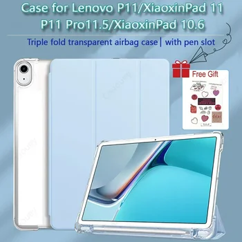 Z Imetnik Svinčnik Primeru za Lenovo P11 Xiaoxin Pad J606 Pro11.5 J706 Kritje za M10 Plus(3. Gen) Xiaoxin Pad 10.6 Smart Primeru