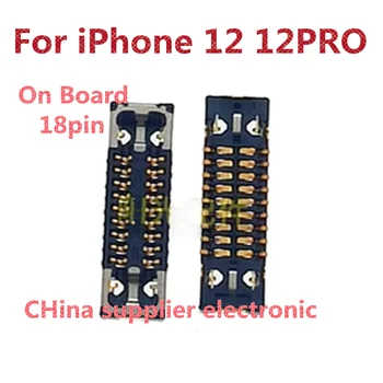 10pcs-100 kozarcev Za iPhone 12 12PRO Dotik znanja mobilni telefon motherboard kabla sponka priključek 18 zatiči