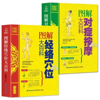 Tradicionalne Kitajske Medicine Osnovnega Zdravstvenega Teorija Diagram Poldnevnikov Simptomatsko Masaža Vaje Celega Telesa Acupoint Knjige