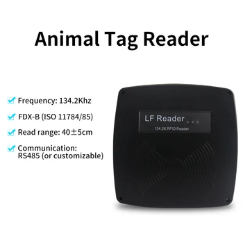 Brezplačna Dostava Živali Tag Reader UART, RS232, RS485 134.2 KHz Fiksna Dolge Razdalje Pet Chip Reader za Goloba Dirke, Prašičev, Goveda