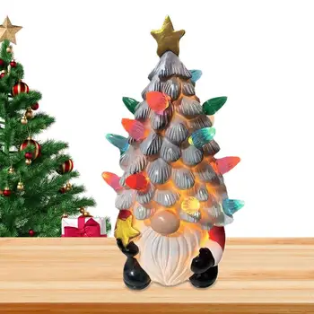 Keramični Gnome Božično Drevo Svetlobna Lepe Luči Brezosebna Rudolph Svetlobne Božično Drevo Okraski Za Palčki Odlikovanja