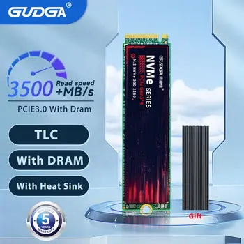 GUDGA NVME SSD S Dram M2 512GB Pcie 3.0 Trdi Disk Ssd M. 2 2280 Heatsink Notranji Pogon ssd Za Prenosni računalnik Desktop