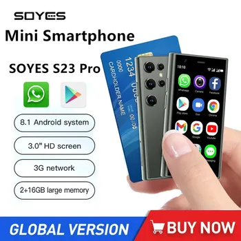 SOYES S23 Pro Mini Pametne telefone 3G Omrežja 2GB+16GB Android 8.1 Telefon z Dvojno SIM v Pripravljenosti 3,0 Palca 1000mAh Baterije Majhna Mobilni Telefon