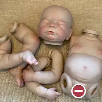 18-20 palčni Dekle/Fant Z Vinil Trebuh Prerojeni Lutke Otroka Naslikal Newborn Baby Doll Kompleti Za Družinsko Božično Darilo Muñecas, ki so Prerojeni