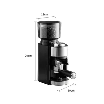 Električni Mlinček za Kavo 18 Ravni Nastavljiv Burr Mlin Coffee Bean Mlinček za Visoke Hitrosti Espresso Brusilni Stroj EU Plug