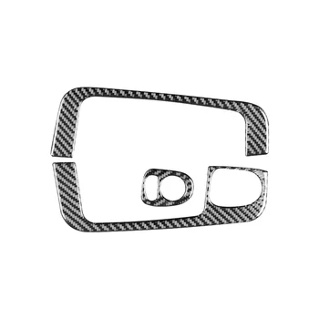 Za Fiat 500 2012-2015 Mehko Ogljikovih Vlaken Okno Avtomobila Dviganje Preklopite Pokrov Trim Nalepke Notranja Oprema
