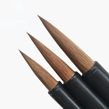 Kitajski Kaligrafsko Pero, Čopič Weasel Lase Krtačo Akvarel Slikarstvo, Kaligrafija Čopičem Redno Skript Pisalni Čopiči Tinta Kitajska