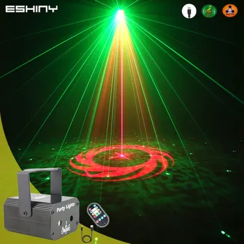MINI RedGreen Laserski Projektor 32 Vzorcev Družini Stranka Luč Disco Dance DJ Bar Božič Avto Vzdušje Fazi Učinek Lučka R15N8
