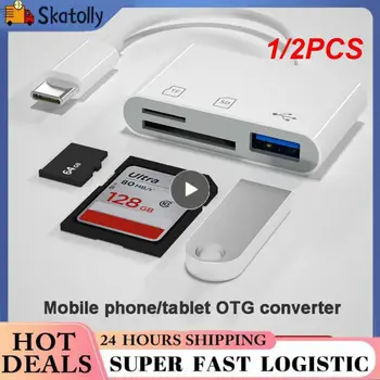 1/2PCS Tip-C Adapter TF CF, SD Memory Card Reader OTG Pisatelj Compact Flash USB-C za IPad za Macbook USB Tip C