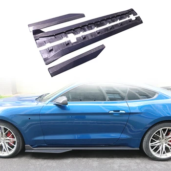 Za 2015-2023 Ford Mustang Strani Krila Ogljikovih Vlaken Materiala GT500 Slog Strani Splitter Vrata Polico Pedal Avto Tuning Accsesories