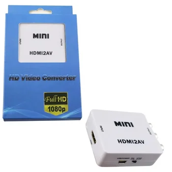 Banggood Mini HDMI2AV HD Video Pretvornik Polje HDMI-združljiv z RCA AV/CVSB L/R Podpira NTSC/PAL Izhodni Tok