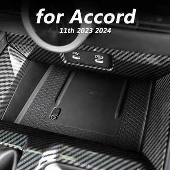 Avto notranje opreme pribor, brezžično polnjenje zaščitna ploščica, anti slip pad, 1pcs za Honda Accord 11. 2023 2024