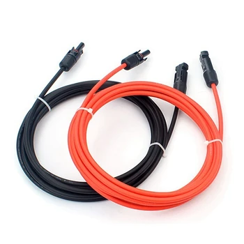 Priključek Kabel Podaljšek 10AWG Črna Rdeča Vsak 10M 1X6mm2 1000V 1 Core Posodah Oxygen-Free Copper Žice