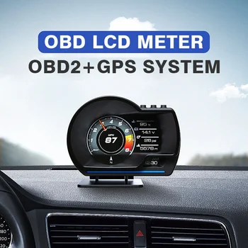 Najnovejši Avto HUD Auto Display OBD2 A500 GPS Smart Head Up Display Merilnik Digitalni Števec Varnostni Alarm Voda in Olje Temp. Vrt. / MIN