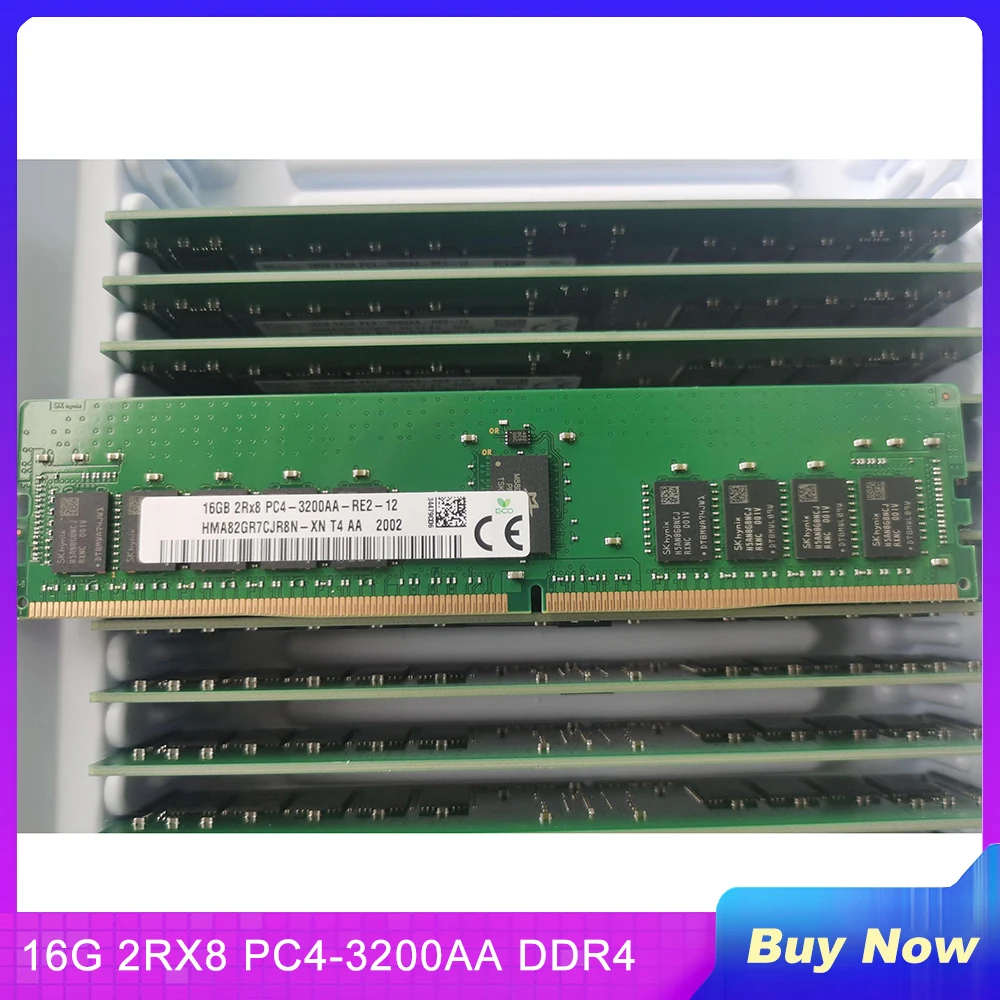 1 KOS Pomnilnika Strežnika Za SK Hynix RAM 16GB 16G 2RX8 PC4-3200AA DDR4 3200 REG ECC